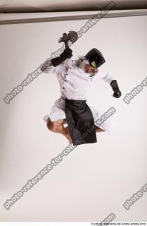 Brono JUMPING POSE WITH AX